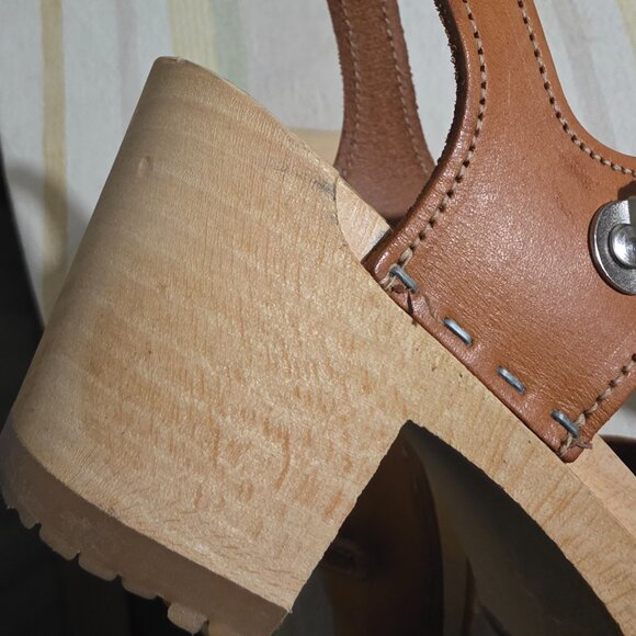 Sandgrens Swedish clogs - brown leather - 38 (7 or 7.5) - Picture 3 of 10